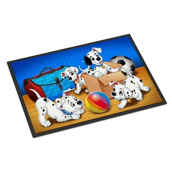 Carolines Treasures Dalmatians Playing Ball Indoor or Outdoor Mat, 24 x 36 in. APH9058JMAT - main
